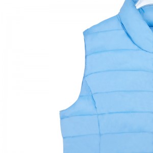 2022 Popular logotipo personalizado chaleco acolchado para mujer abrigo sin mangas de talla grande chaquetas ligeras sin mangas de carcasa suave para mujer