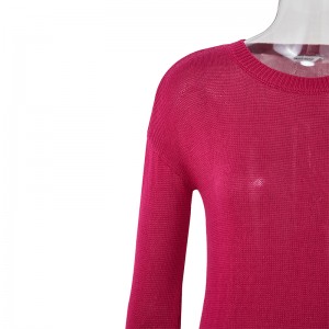 Sweter Crewneck ramping wanita mode 2022 atasan pullover kasual kemeja lengan panjang sweter hangat