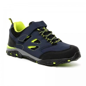 Kids’ Holcombe V Waterproof Low Walking Shoes Navy Lime Punch
