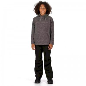 เสื้อฟลีซมีฮู้ดสำหรับเด็ก Keyon – Rock Grey