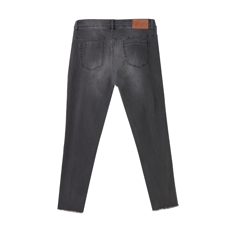 ODM Plus Size Boutique Manufacturers –  Low waist black stretch denim butt lift jeans push up womens – Worldu