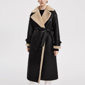 Manteau vintage en fausse fourrure pour femme, vêtement de tempérament Senior, nouvelle collection hiver 2023