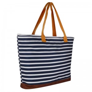 I-Stamford Beach Bag Navy Stripe