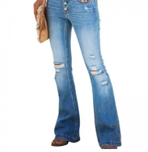 Die skoonheid van elegante en gemaklike dames-jeans