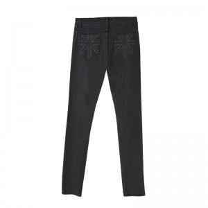 Женские джинсовые узкие брюки, джинсы с высокой талией, рваные до колена, брюки-карандаш, брюки, эластичные рваные джинсы, женские джинсовые джинсы