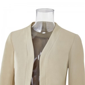 Sabbin Zane Mata Masu Salon Plaid Blazer M Coat Suit Dogon Hannu Sun Juye Jakar Collar Collar Leisure Suit ɗin Burtaniya