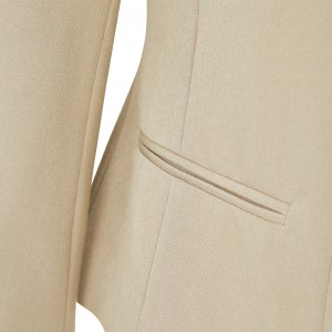 नवीनतम डिझाइन महिला फॅशन प्लेड ब्लेझर मोहक कोट सूट लांब बाही टर्न डाउन कॉलर जॅकेट आराम ब्रिटिश शैली सूट