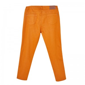 2022 fashion custom yellow color twill fabric super skinny fit cargo pants men