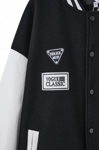 High Quality Leather Sleeve Varsity Baseball Jacket Letterman Jacket baseball Bomber Men's Waterproof Casual Windbreaker Jacket