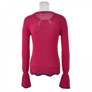 2022 fashion Womens slim Crewneck Sweatshirt Casual Pullover Top Eshushu I sweatshi emide enemikhono