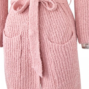 Zimska moda Atmosfera dugih rukava labavi pleteni zavoj dugi ekstra dugi kardigan džemper za žene