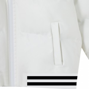 हिवाळ्यातील नवीन व्यक्तिमत्व पफर जॅकेट ट्रेंड पॅडेड पीयू डाउन जॅकेट कोट्स लेदर कॉटन जॅकेट शॉर्ट आणि पातळ जिपर