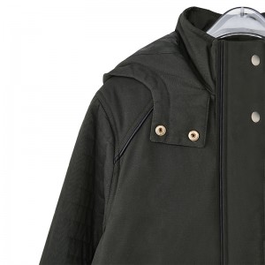Custom Man Jacket Winter Coat Solid Color Windproof Warm Men Long Style Parka