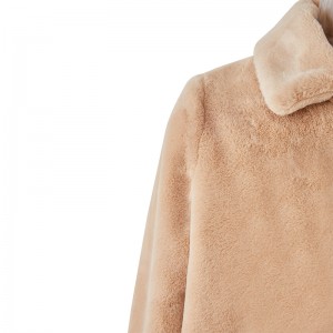 Flash Sale Spliced Women’s Winter Casual Warm Coats Long Sleeve Fur Sexy Evening Party Coat For Women