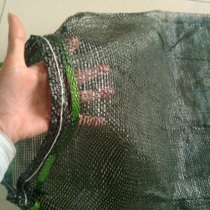PP circular woven mesh bag with drawstring for onion potato etc.packing