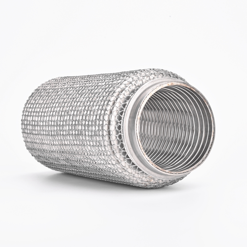 Famous auto exhaust system flexible products Exporter - Exhaust flexible pipes with interlock (Outer wire meshed) – Xinjing