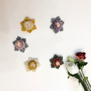 China Handmade Cloth Chiffon Fabric Flowers For Decoration