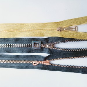 Garment Bags Plastic Zipper Special Teeth Plated Gold, Silver, Black Nickel, Copper, Rainbow Teeth China