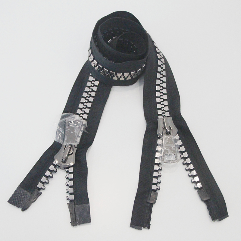 Wholesale Custom No.5 Plastic Zipper Resin Zipper Delrin Zipper Open End For Clothes From China Factory Featured Image