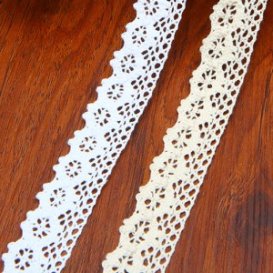 Wholesale Embroidery Cotton Lace Fabric Embroidery Lace Trim