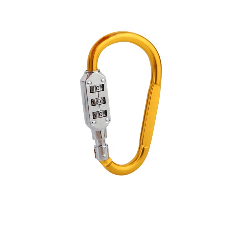 Travel Climbing Buckle 3 Digit Combination Lock Suitcase Security Carabiner Hook WS-OL01 Featured Image