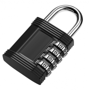 4-Digit Code Metal Padlock Cabinet Combination Lock Small Gym Lock WS-PL05