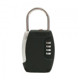 Key Padlock Zinc Alloy 4 Digit Black Mini Key Box WS-LB04