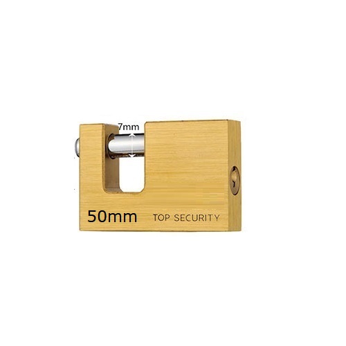 50mm Solid Brass Rectangular Padlock Shutter Lock WS-RS50 Featured Image