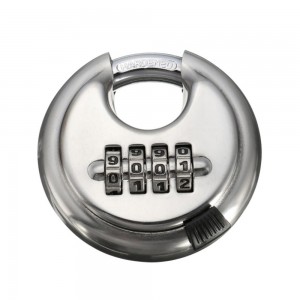 Good Wholesale Vendors Steel Disc Lock - Stainless Steel Round 4 Digit Discus Lock Combination disc padlock WS-DP02 – WS Locks