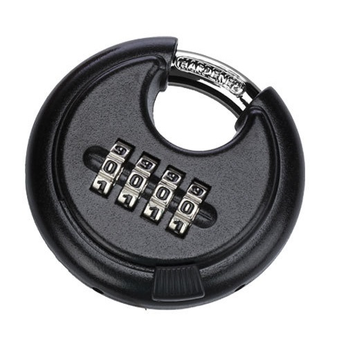 Round Black painted Lock Combination disc padlock Self storage,Storage Unit,Fence WS-DP03