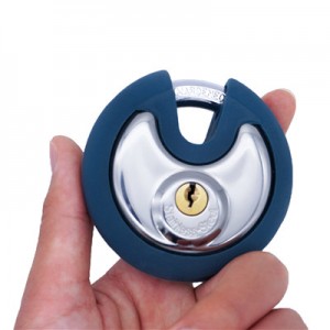 Disc lock with Blue Rubber Cover for Storage Facility Storage Containers WS-DP05