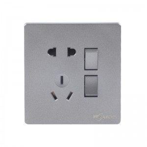 2gang/1 way switched socket with 2pin US & 3pin AU,2gang/2 way switched socket with 2pin US & 3pin AU