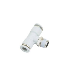 BPB Series Pneumatic Male Branch Thread Tee Type Quick Connect Fitting Plastic Air Connector