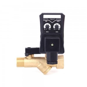 pneumatic OPT Series brass automatic water drain solenoid valve with timer