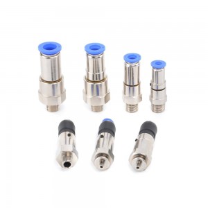NHRC Series pneumatic high speed straight male threaded brass pipe connector rotary fittings