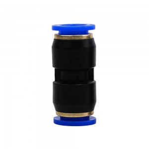 SPU Series push to connect plastic quick fitting union straight pneumatic air tube hose connector