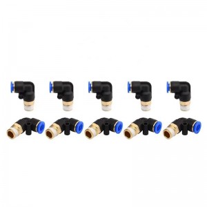 SPL Series Male Elbow L type Plastic hose connector Push To Connect Pneumatic Air Fitting