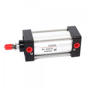 SC Series aluminum alloy acting standard pneumatic air cylinder with port