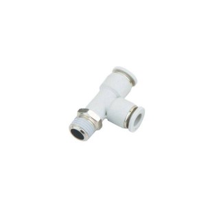 BPD Series pneumatic one touch T type 3 way joint male run tee plastic quick fitting air hose tube connector