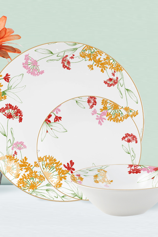 floating flower – 12pc dinnerware set Featured Image