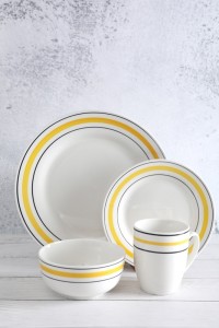 2020 Good Quality Easter Dinnerware - High quality white porcelain hand-painted line tableware – WELLWARES