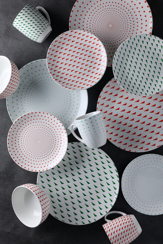Factory Price Porcelain Cups - Pad printing ceramics tableware set – WELLWARES