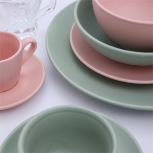 Morandi matte glaze stoneware tableware set
