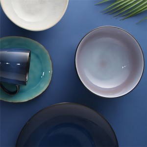 Solitude Collection-18pcs porcelain dinner set