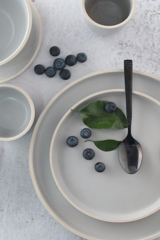 Factory Free sample Ceramics Round Flat Plates - Grey Collection – 12pcs Stoneware Dinnerware Set, Service for 4 – WELLWARES