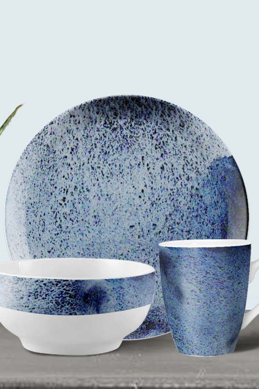 Solitude Collection-12pcs Stoneware Dinnerware Set Featured Image