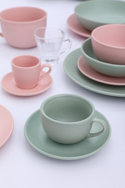 Morandi matte glaze stoneware tableware set Featured Image