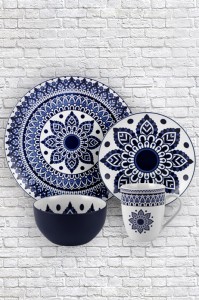 Manufactur standard Porcelain Baking Dish - Symmetrical pattern pad printing ceramic tableware – WELLWARES