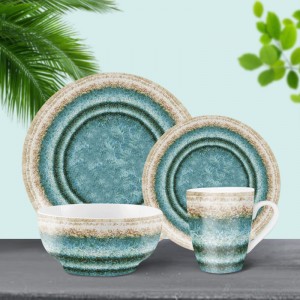 Zumurud Collection – 12pc Stoneware Dinnerware Set