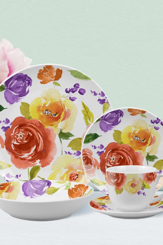 Rose Bloom – 30pc dinnerware set